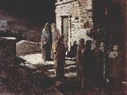 unknow artist Christus betritt mit seinen Jungern den Garten Gethsemane France oil painting artist